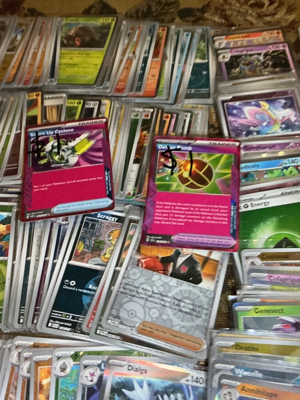 Pokemon Holo and reverse holo english card lot of 269 cards from 2020s